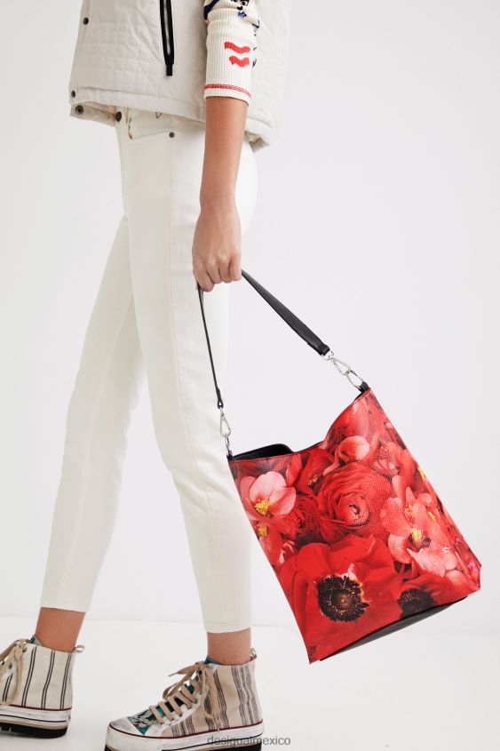Desigual mujer bolso saco amapolas VZ26R01204 accesorio