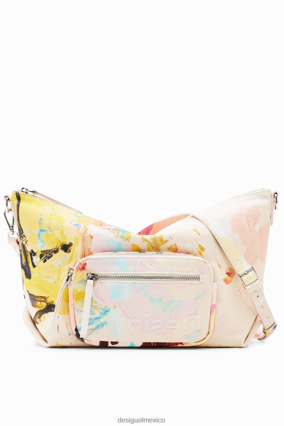 Desigual mujer bandolera grande con diseño pintado VZ26R0788 accesorio