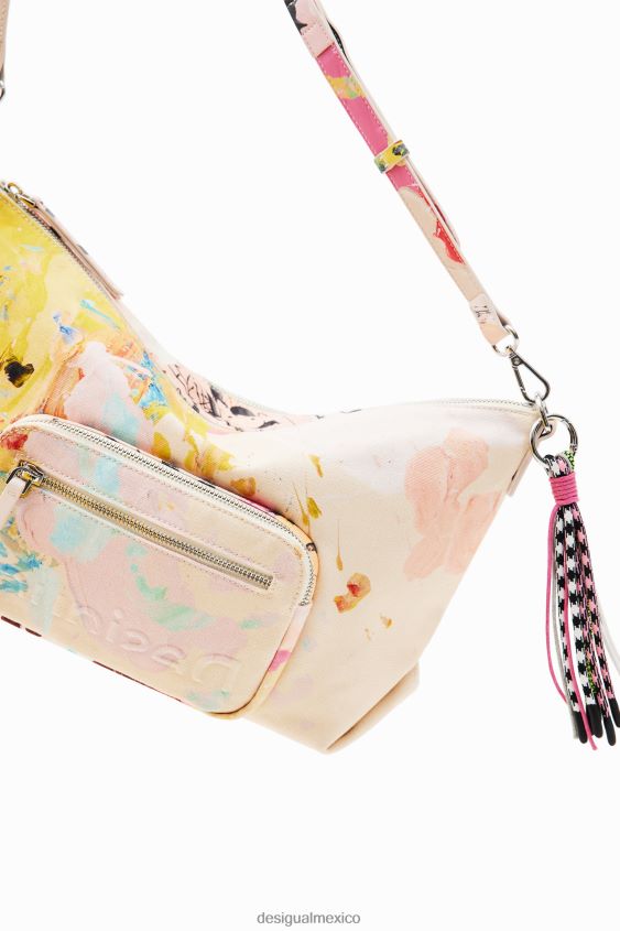 Desigual mujer bandolera grande con diseño pintado VZ26R0788 accesorio