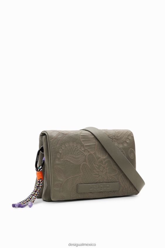 Desigual mujer bandolera mediana con bordado floral VZ26R01199 accesorio