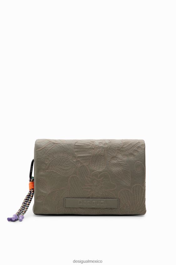 Desigual mujer bandolera mediana con bordado floral VZ26R01199 accesorio
