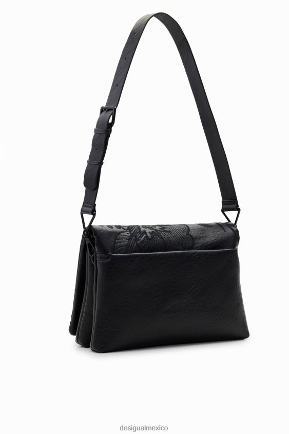 Desigual mujer bandolera mediana con bordado floral VZ26R01304 accesorio