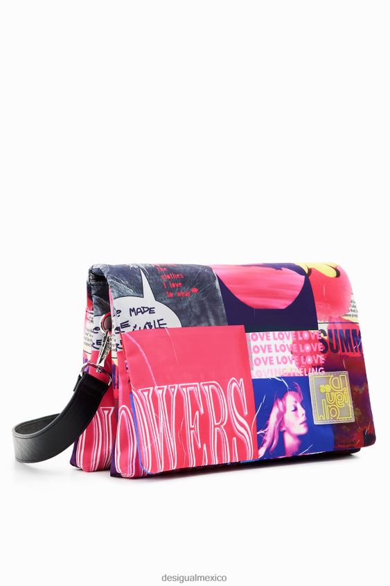 Desigual mujer bandolera mediana con diseño collage VZ26R0451 accesorio