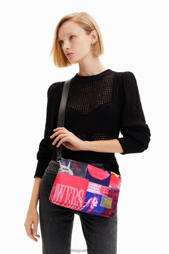 Desigual mujer bandolera mediana con diseño collage VZ26R0451 accesorio