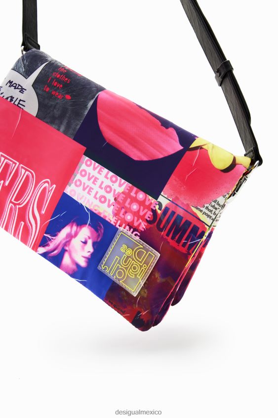 Desigual mujer bandolera mediana con diseño collage VZ26R0451 accesorio
