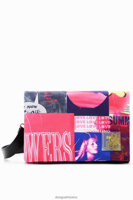 Desigual mujer bandolera mediana con diseño collage VZ26R0451 accesorio