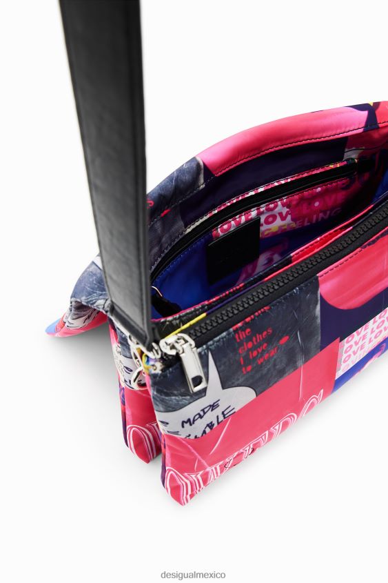 Desigual mujer bandolera mediana con diseño collage VZ26R0451 accesorio