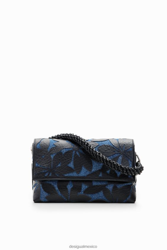 Desigual mujer bandolera mediana con flores troqueladas VZ26R01266 accesorio