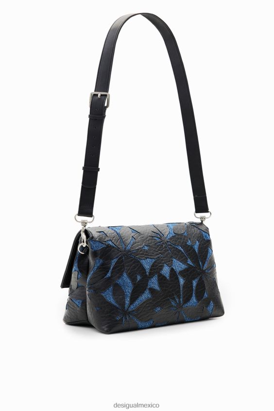 Desigual mujer bandolera mediana con flores troqueladas VZ26R01266 accesorio