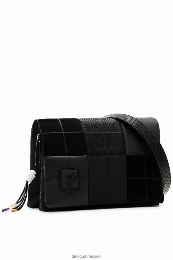 Desigual mujer bandolera mediana con patchwork VZ26R01185 accesorio