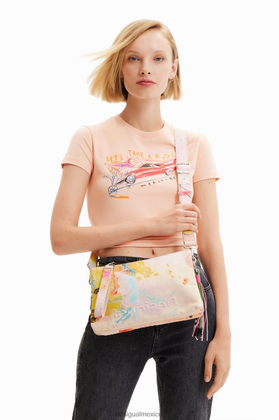 Desigual mujer bandolera mediana con pintura VZ26R0643 accesorio