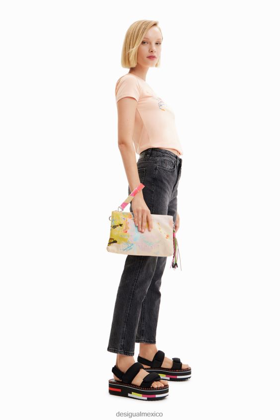 Desigual mujer bandolera mediana con pintura VZ26R0643 accesorio
