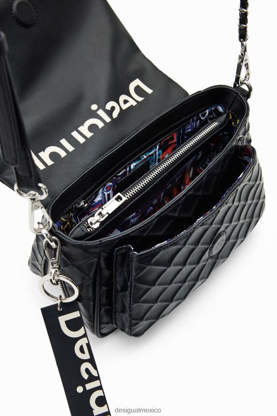 Desigual mujer bandolera mediana con relieve VZ26R01215 accesorio