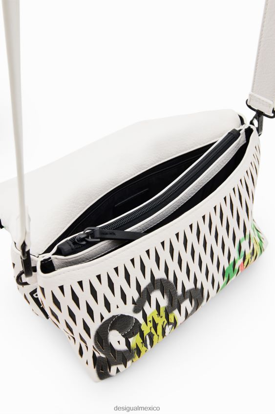 Desigual mujer bandolera mediana con soles troquelados VZ26R0595 accesorio