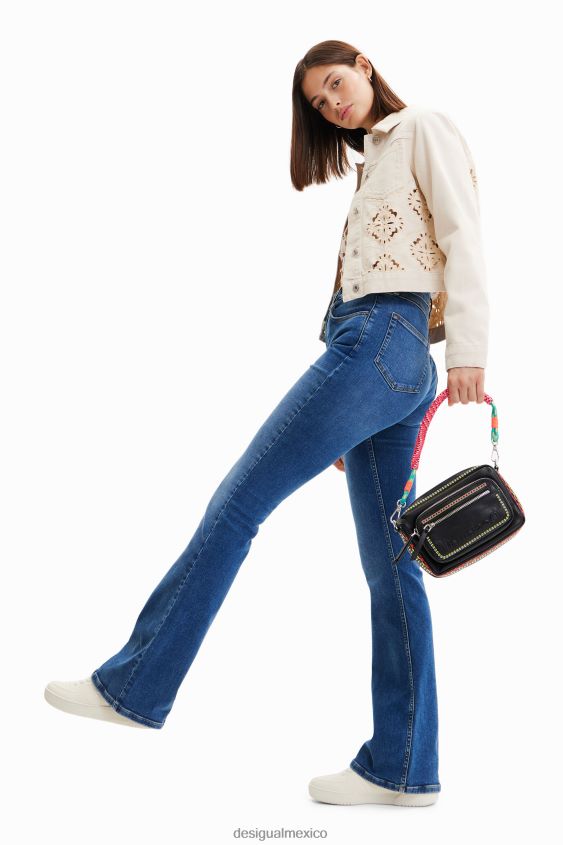 Desigual mujer bandolera pequeña con bordado VZ26R025 accesorio