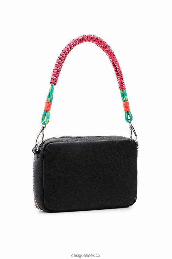 Desigual mujer bandolera pequeña con bordado VZ26R025 accesorio
