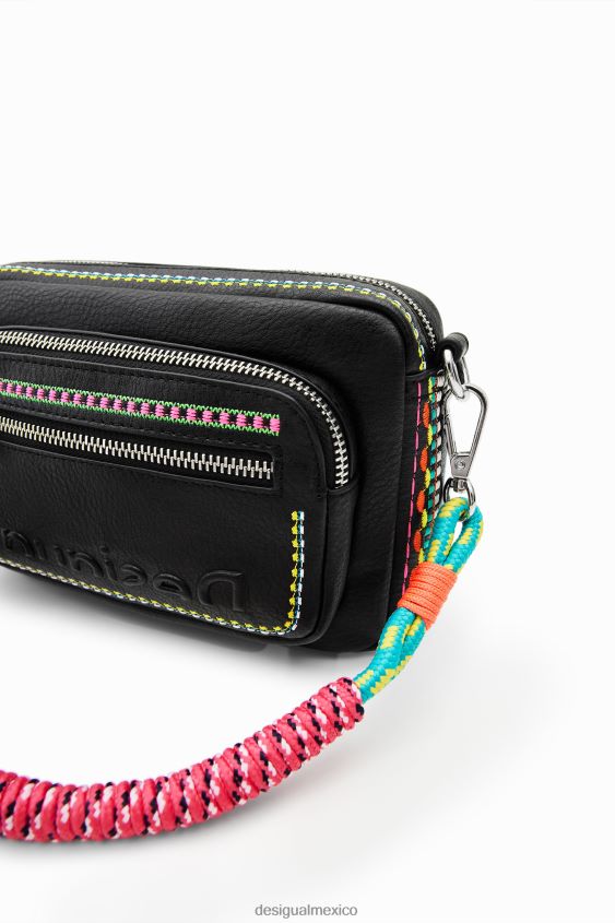 Desigual mujer bandolera pequeña con bordado VZ26R025 accesorio