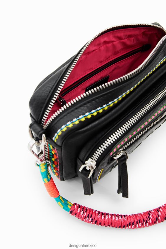 Desigual mujer bandolera pequeña con bordado VZ26R025 accesorio