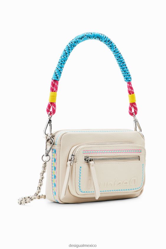Desigual mujer bandolera pequeña con bordado VZ26R0402 accesorio