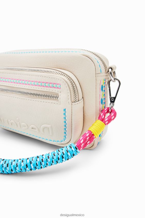 Desigual mujer bandolera pequeña con bordado VZ26R0402 accesorio