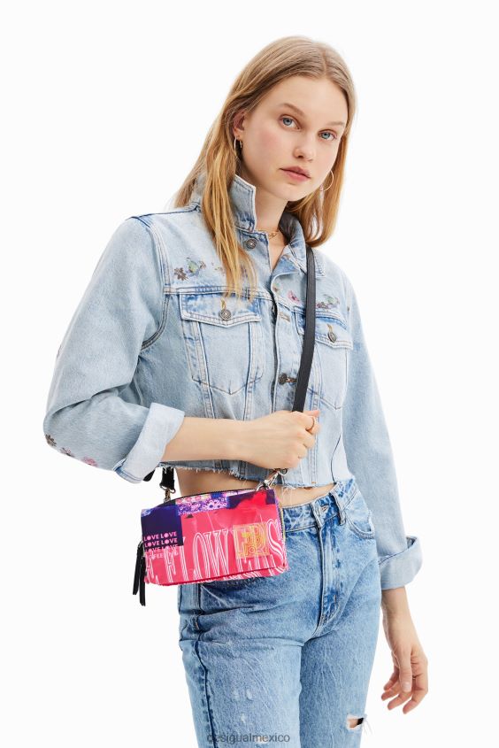 Desigual mujer bandolera pequeña con collage VZ26R0571 accesorio