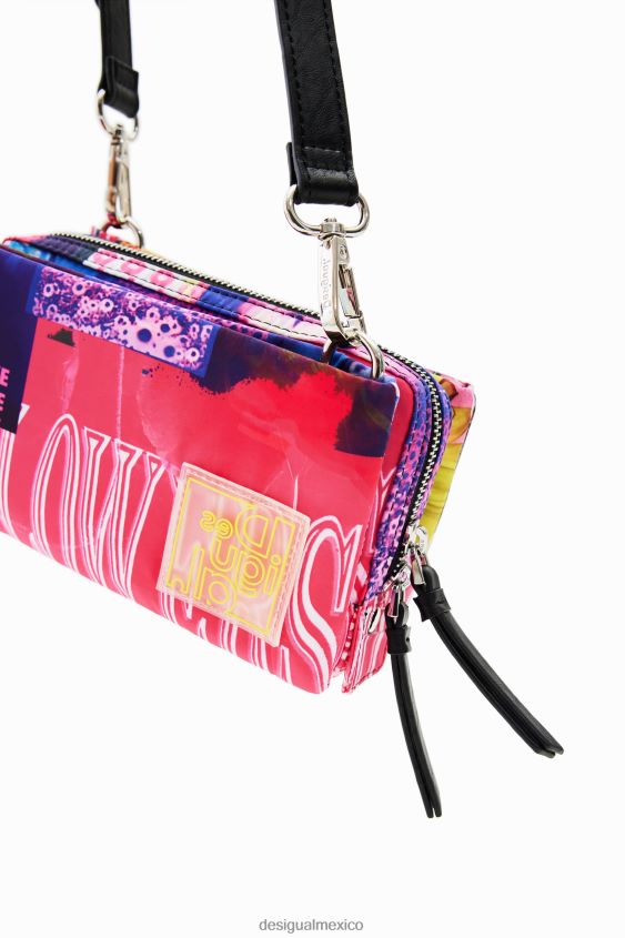 Desigual mujer bandolera pequeña con collage VZ26R0571 accesorio