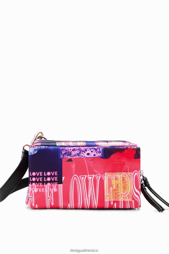 Desigual mujer bandolera pequeña con collage VZ26R0571 accesorio