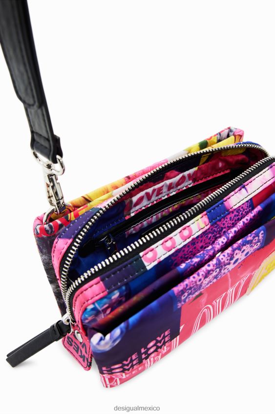 Desigual mujer bandolera pequeña con collage VZ26R0571 accesorio