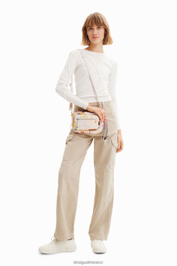 Desigual mujer bandolera pequeña con cuadro pintado VZ26R0555 accesorio