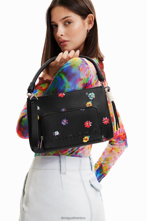 Desigual mujer bandolera pequeña con flores VZ26R01312 accesorio