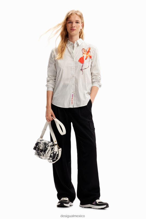 Desigual mujer bandolera pequeña con forma de hoja VZ26R01187 accesorio