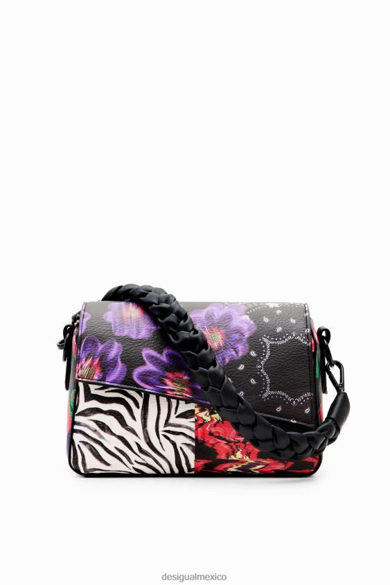 Desigual mujer bandolera pequeña con patchwork VZ26R01202 accesorio