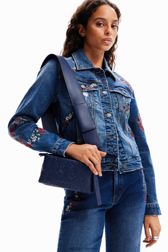 Desigual mujer bandolera pequeña con relieve geométrico VZ26R01283 accesorio
