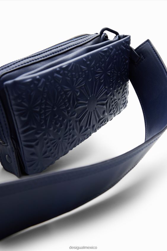 Desigual mujer bandolera pequeña con relieve geométrico VZ26R01283 accesorio