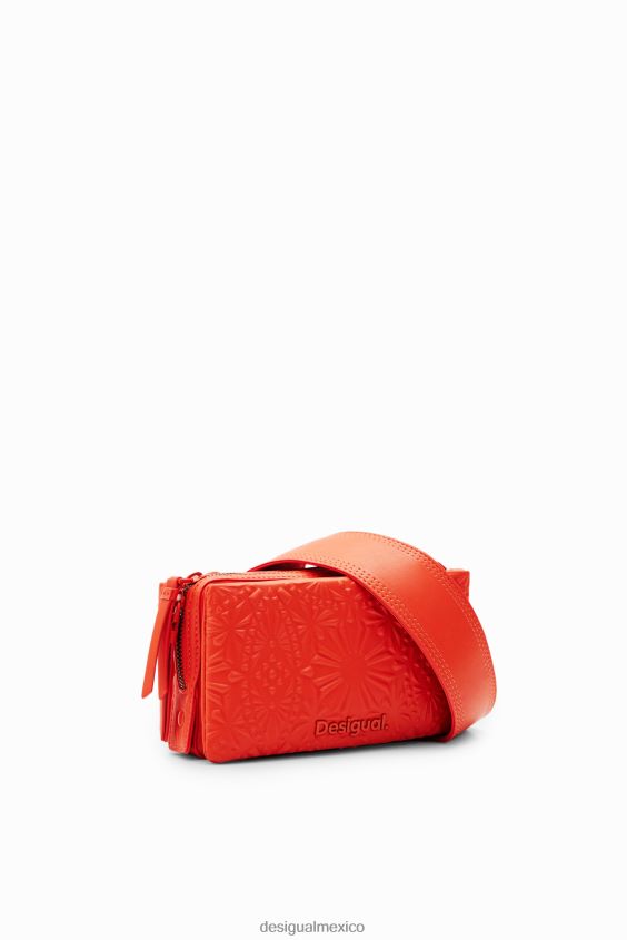 Desigual mujer bandolera pequeña con relieve geométrico VZ26R01288 accesorio
