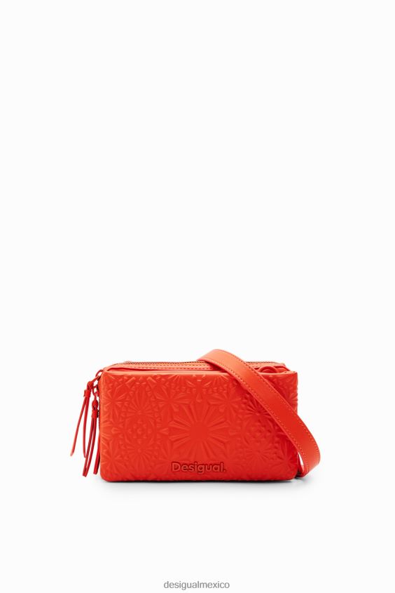 Desigual mujer bandolera pequeña con relieve geométrico VZ26R01288 accesorio
