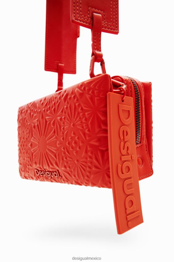 Desigual mujer bandolera pequeña con relieve geométrico VZ26R01288 accesorio