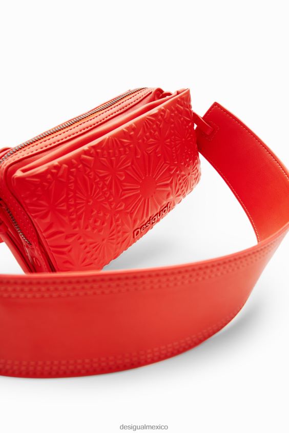 Desigual mujer bandolera pequeña con relieve geométrico VZ26R01288 accesorio