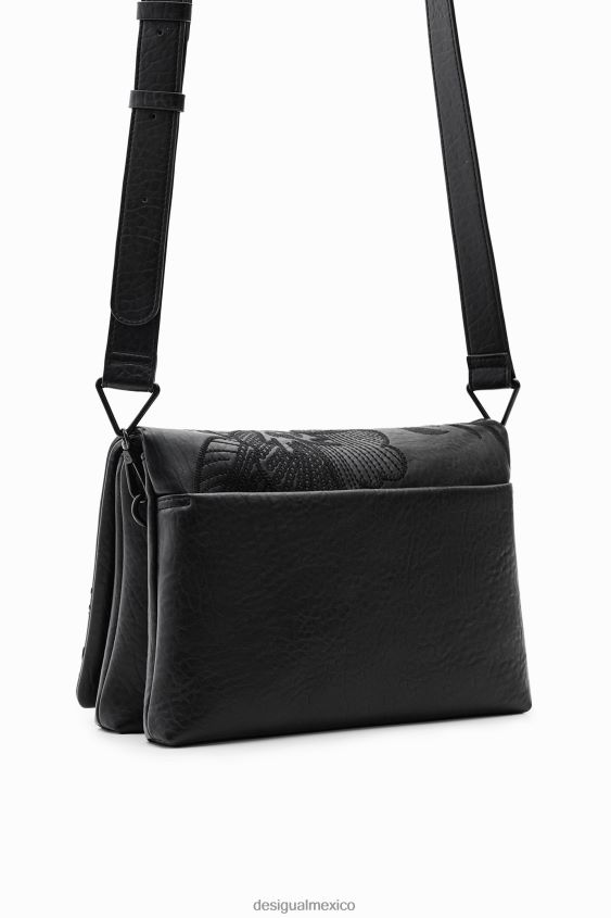 Desigual mujer bolso bandolera mediano con flores bordadas VZ26R01296 accesorio