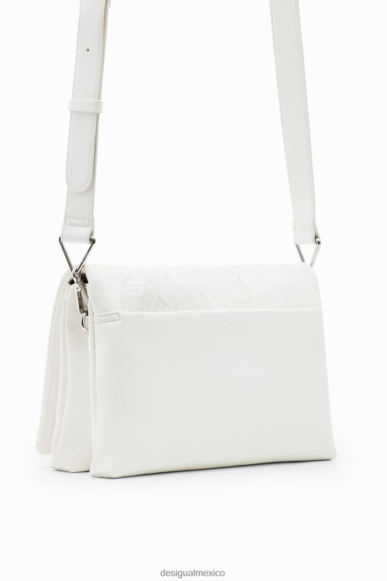 Desigual mujer bolso bandolera mediano con flores bordadas VZ26R01313 accesorio