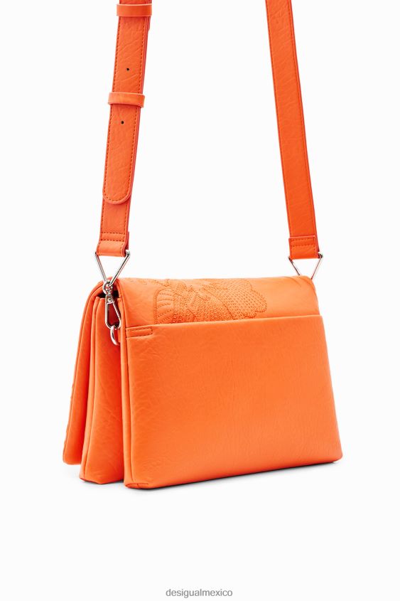 Desigual mujer bolso bandolera mediano con flores bordadas VZ26R01331 accesorio