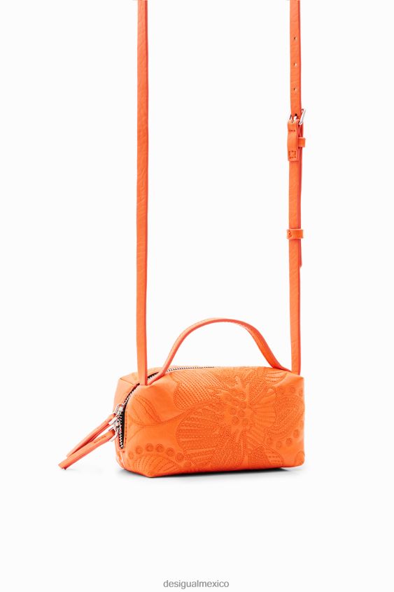 Desigual mujer bolso bandolera mini con flores bordadas VZ26R01329 accesorio
