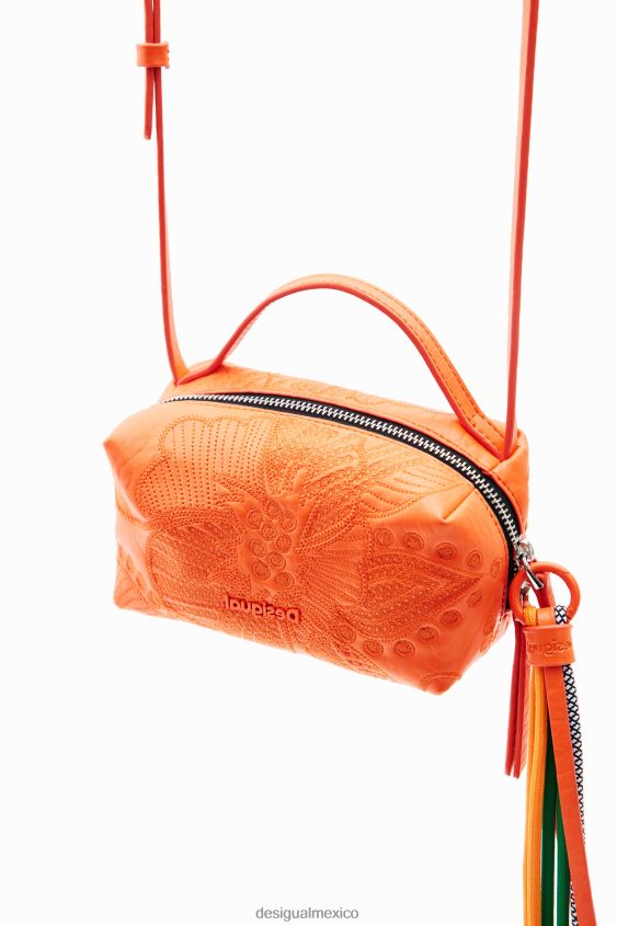 Desigual mujer bolso bandolera mini con flores bordadas VZ26R01329 accesorio
