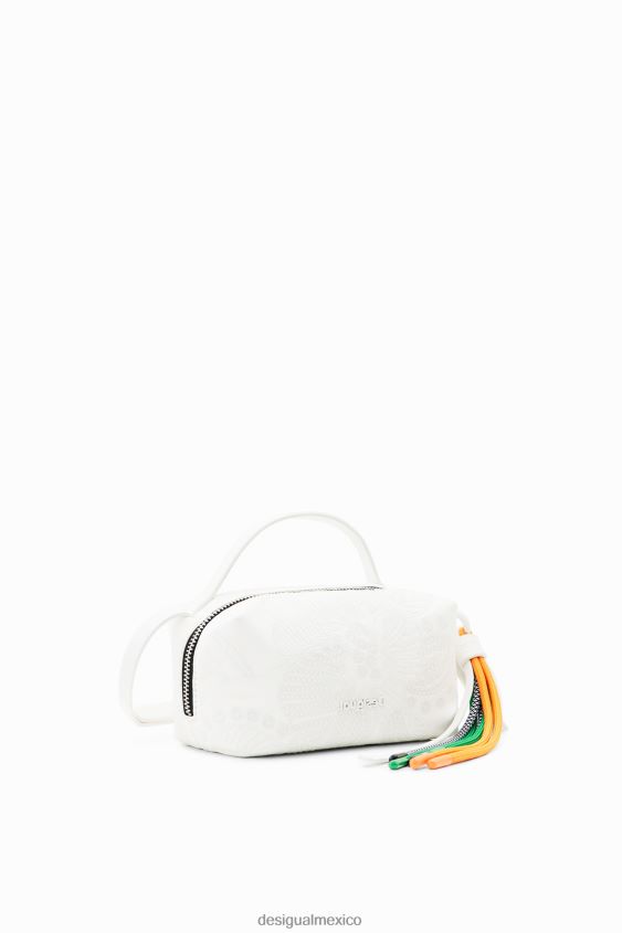 Desigual mujer bolso bandolera mini con flores bordadas VZ26R01346 accesorio