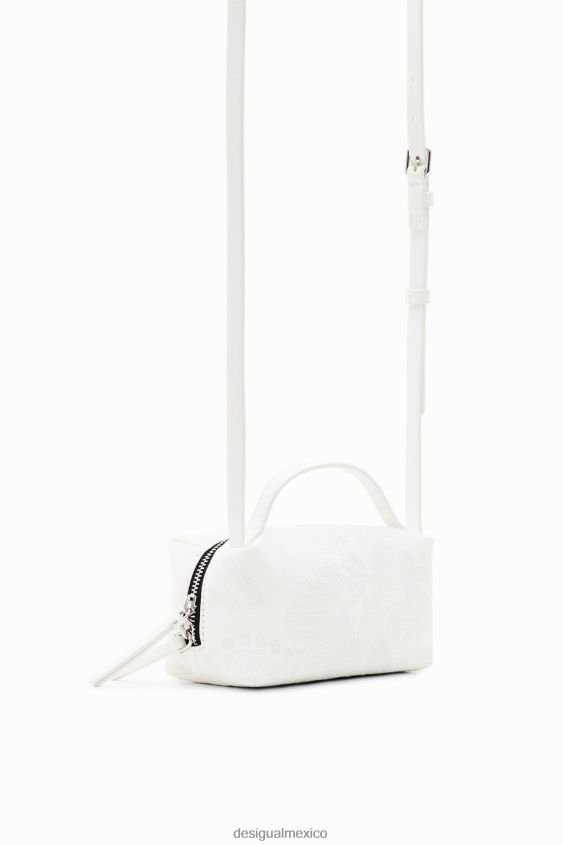 Desigual mujer bolso bandolera mini con flores bordadas VZ26R01346 accesorio
