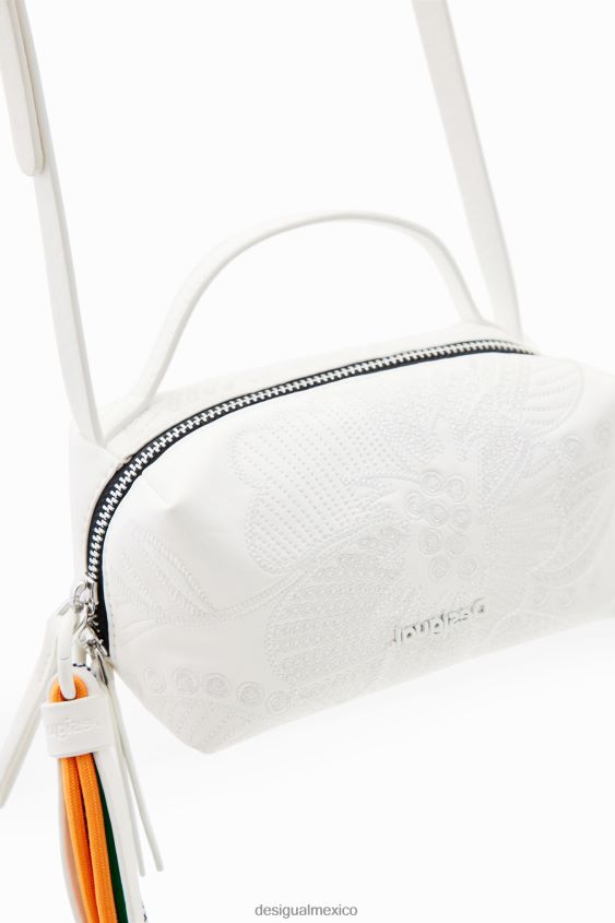 Desigual mujer bolso bandolera mini con flores bordadas VZ26R01346 accesorio