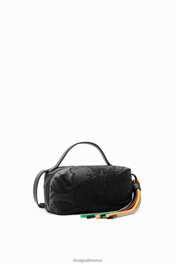 Desigual mujer bolso bandolera mini con flores bordadas VZ26R01359 accesorio