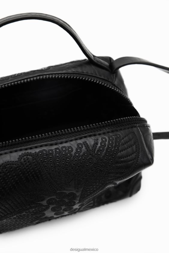 Desigual mujer bolso bandolera mini con flores bordadas VZ26R01359 accesorio