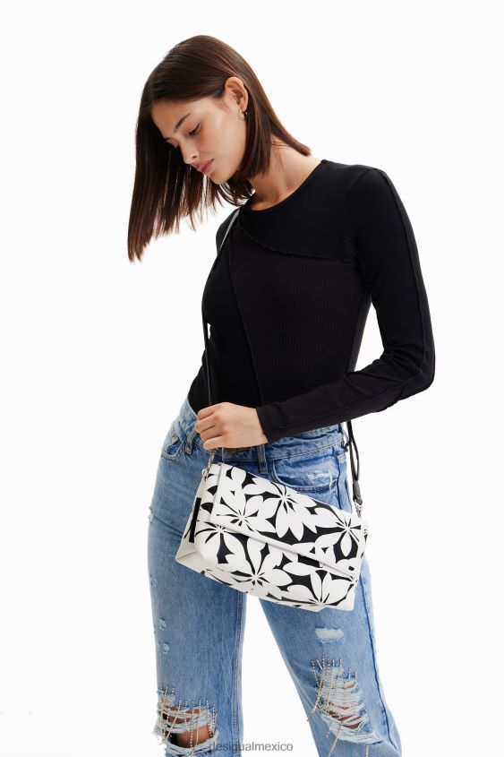 Desigual mujer bolso crossbody mediano con flores VZ26R01196 accesorio