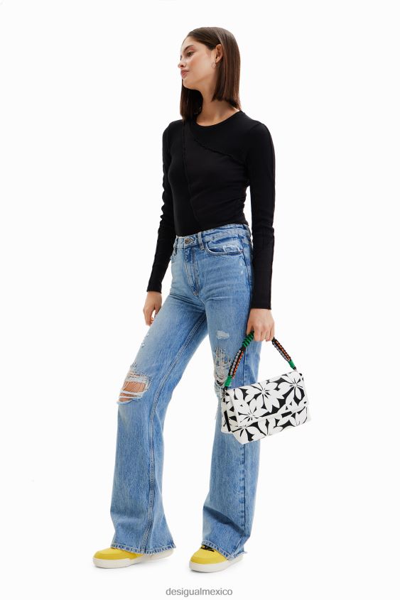 Desigual mujer bolso crossbody mediano con flores VZ26R01196 accesorio